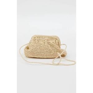 NEW HAT ATTACK women's frame clutch bag in beige